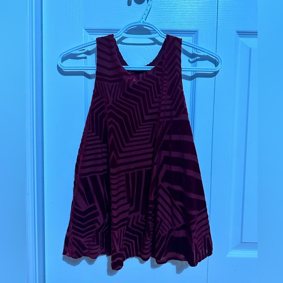 Anthropologie Sundays In Brooklyn Red Velvet Sleeveless Tank Top - Picture 3 of 3